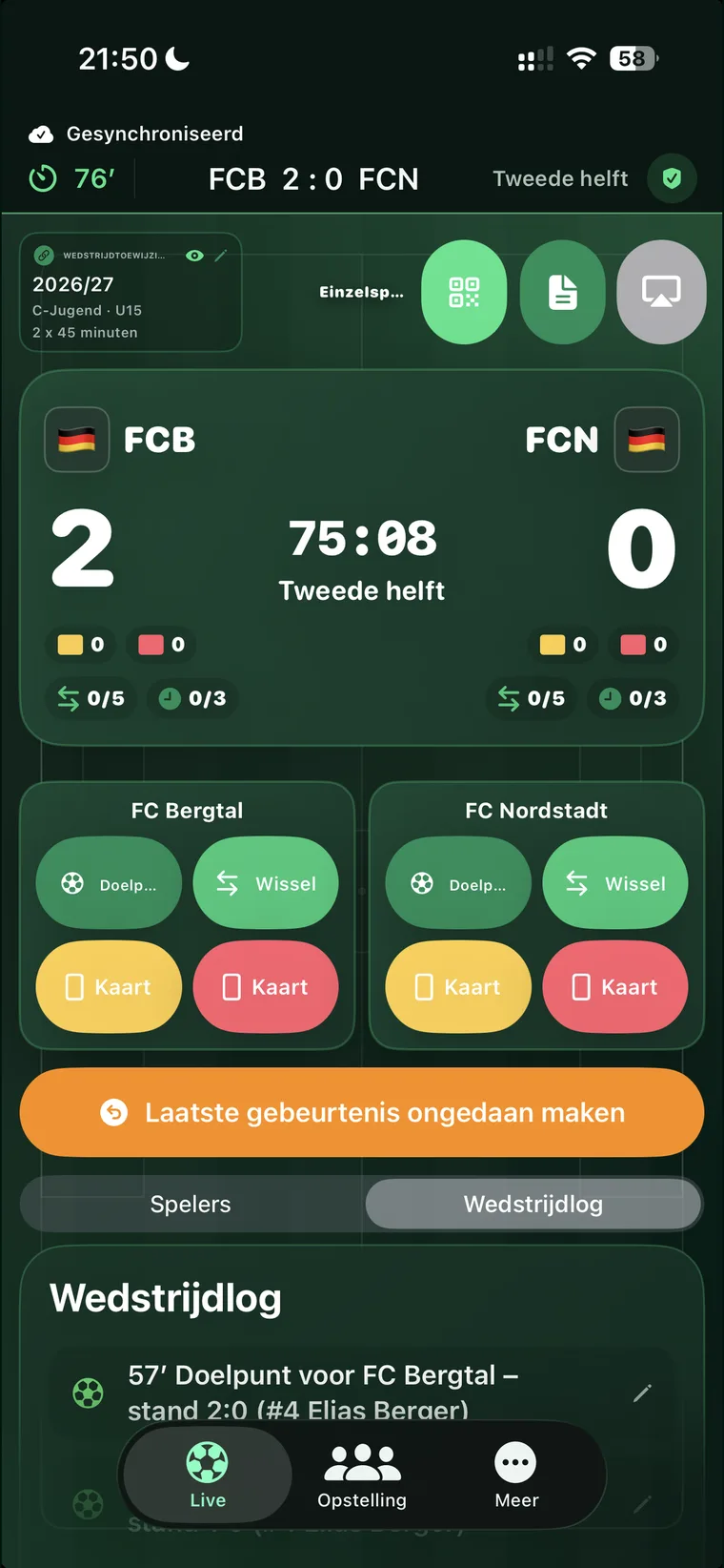 Compact live-overzicht op iPhone